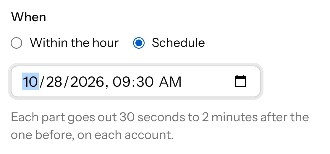 Scheduling a thread for later