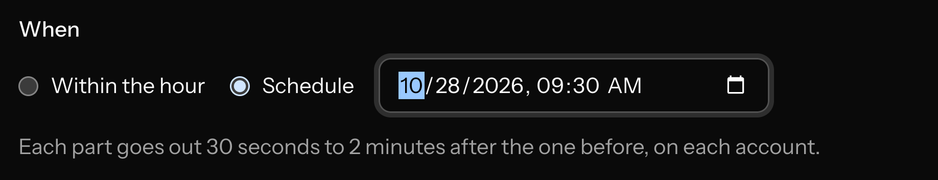 Scheduling a thread for a date and time