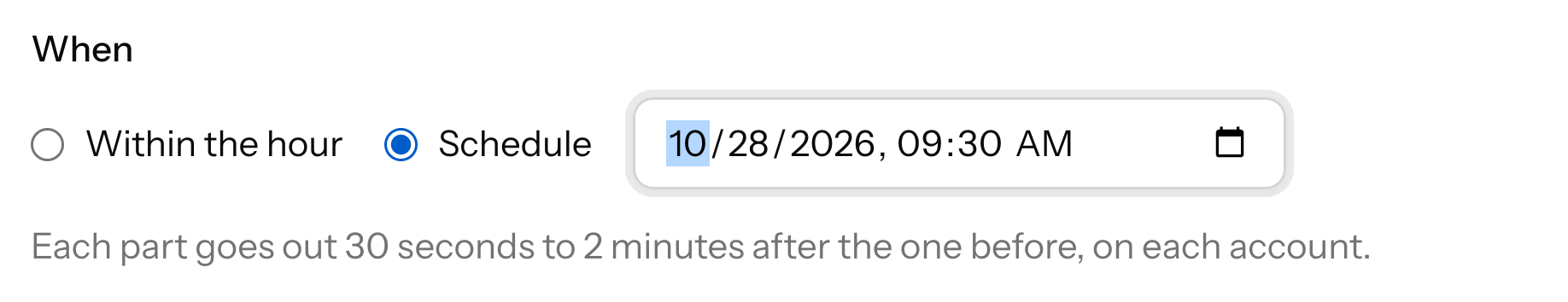 Scheduling a thread for a date and time